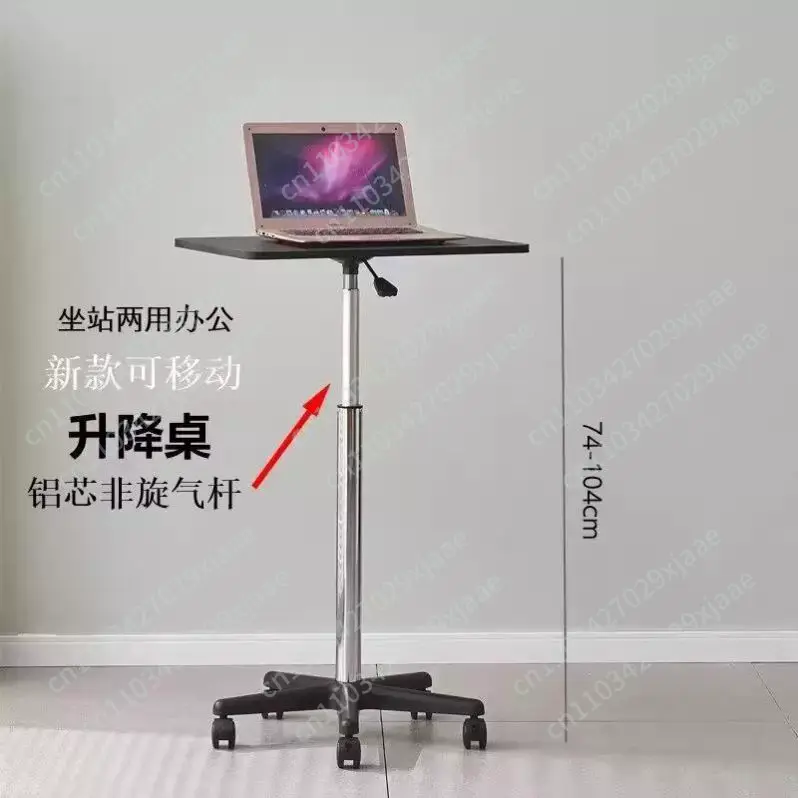 Desk Setup Laptop - Pulley Mobile Small Table Standing Table