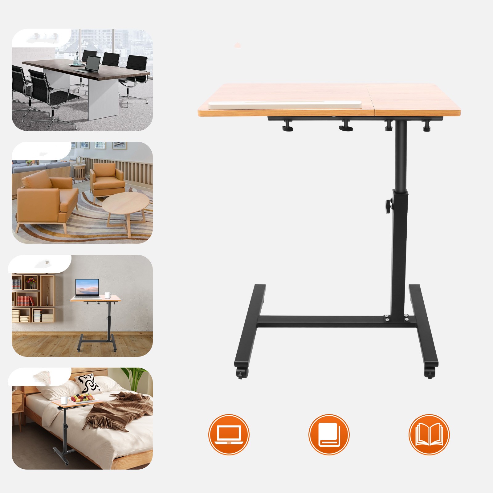 Mobile Laptop Table Adjustable - đánh giá và giá Desk Setup Laptop