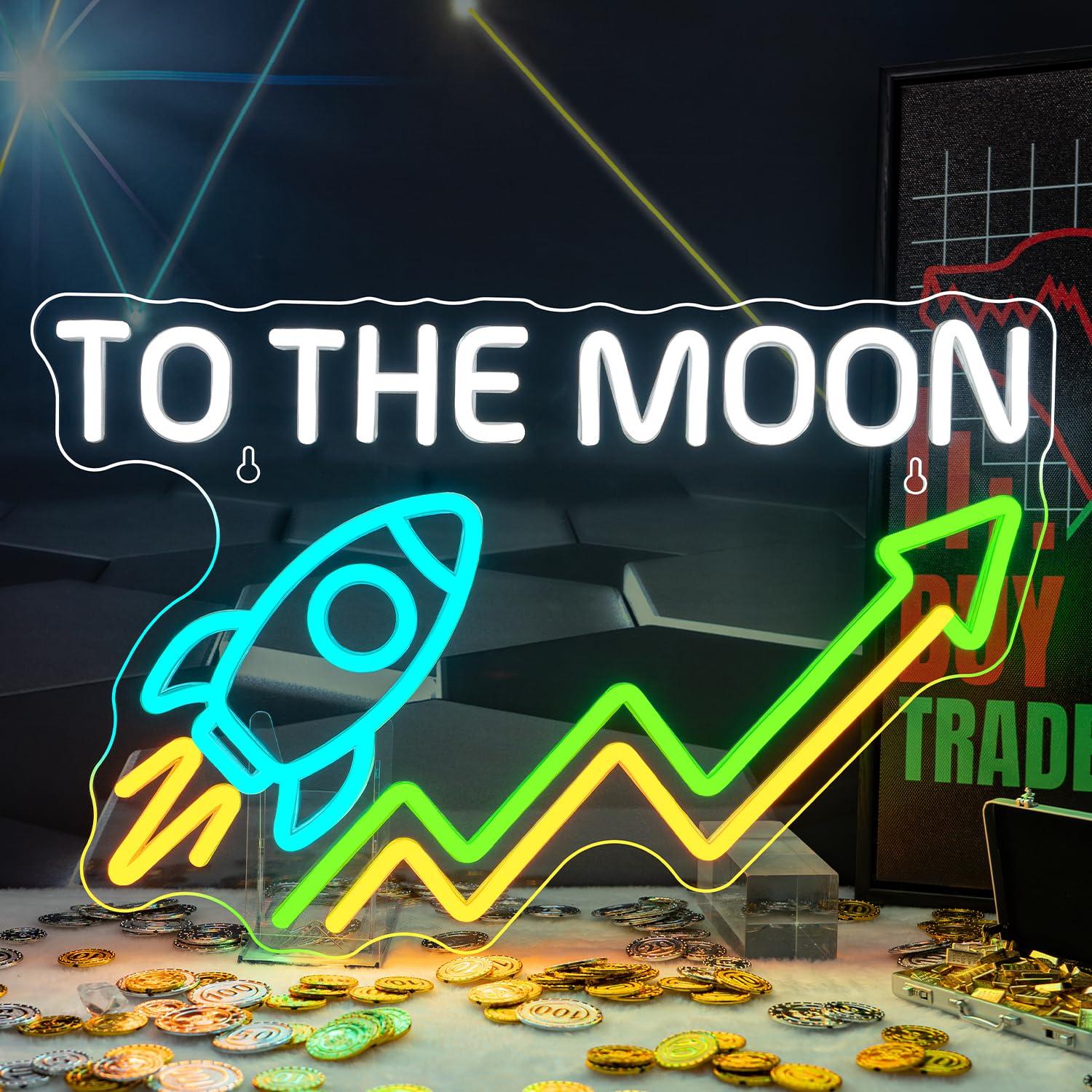 Stock Neon Sign Day Trading Ac - đánh giá và giá Desk Setup Trading