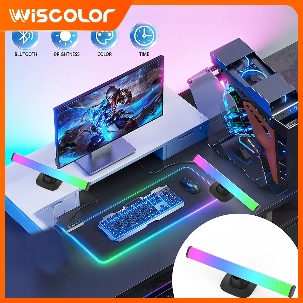 RGB LED Lights Bar Bluetooth S - đánh giá và giá Desk Setup Led Strip