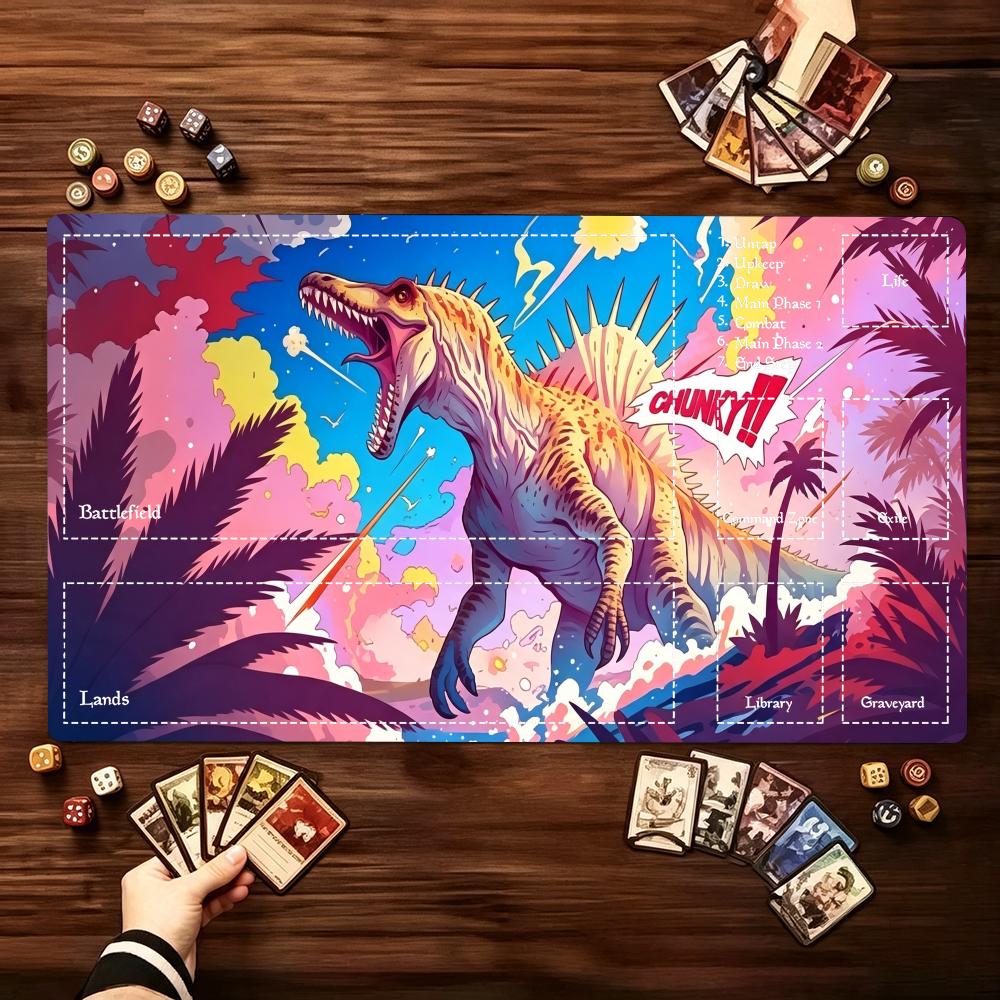 Vibrant Jurassic Dinosaur Larg - đánh giá và giá Desk Setup Trading