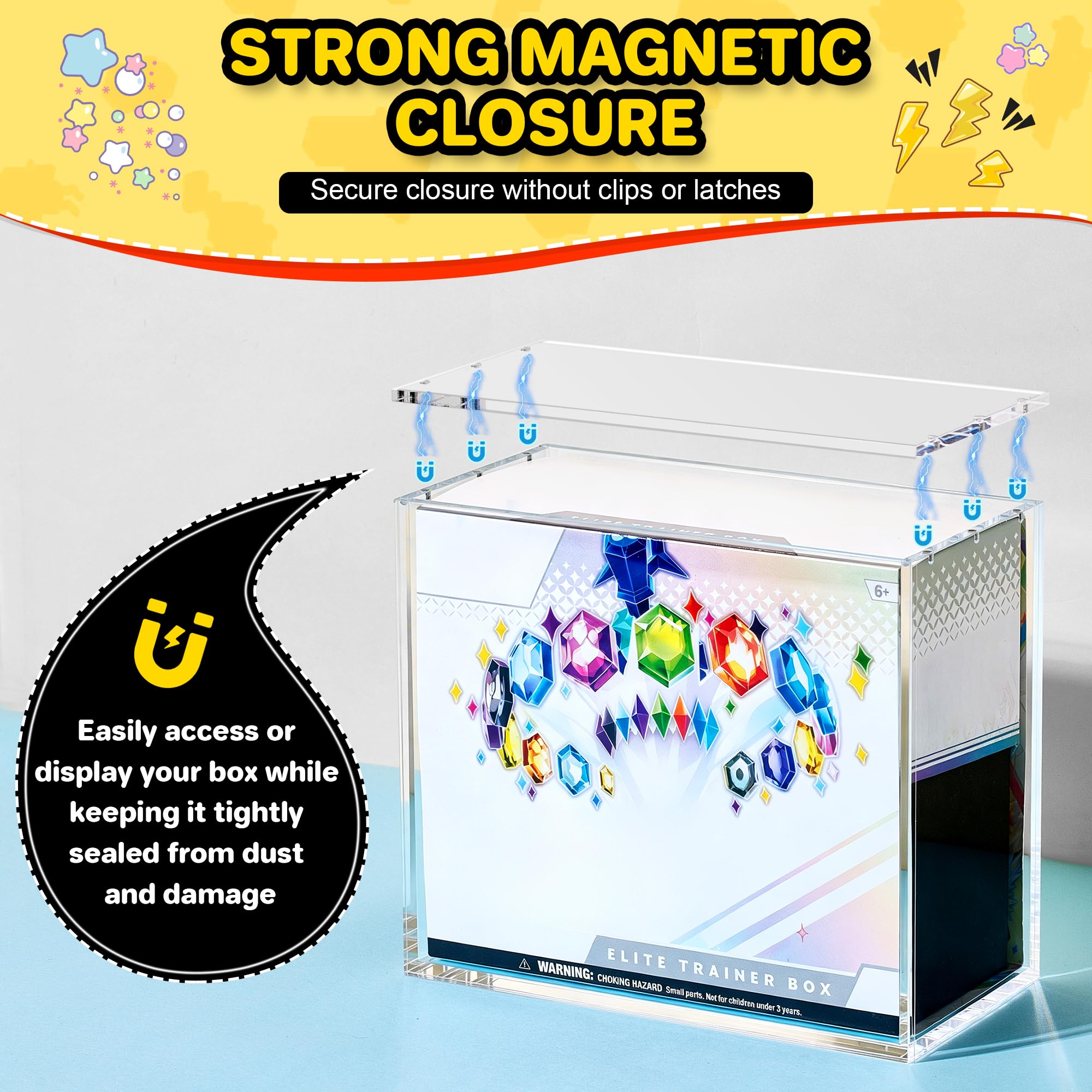 Clear Acrylic Display Case Wit - đánh giá và giá Desk Setup Trading