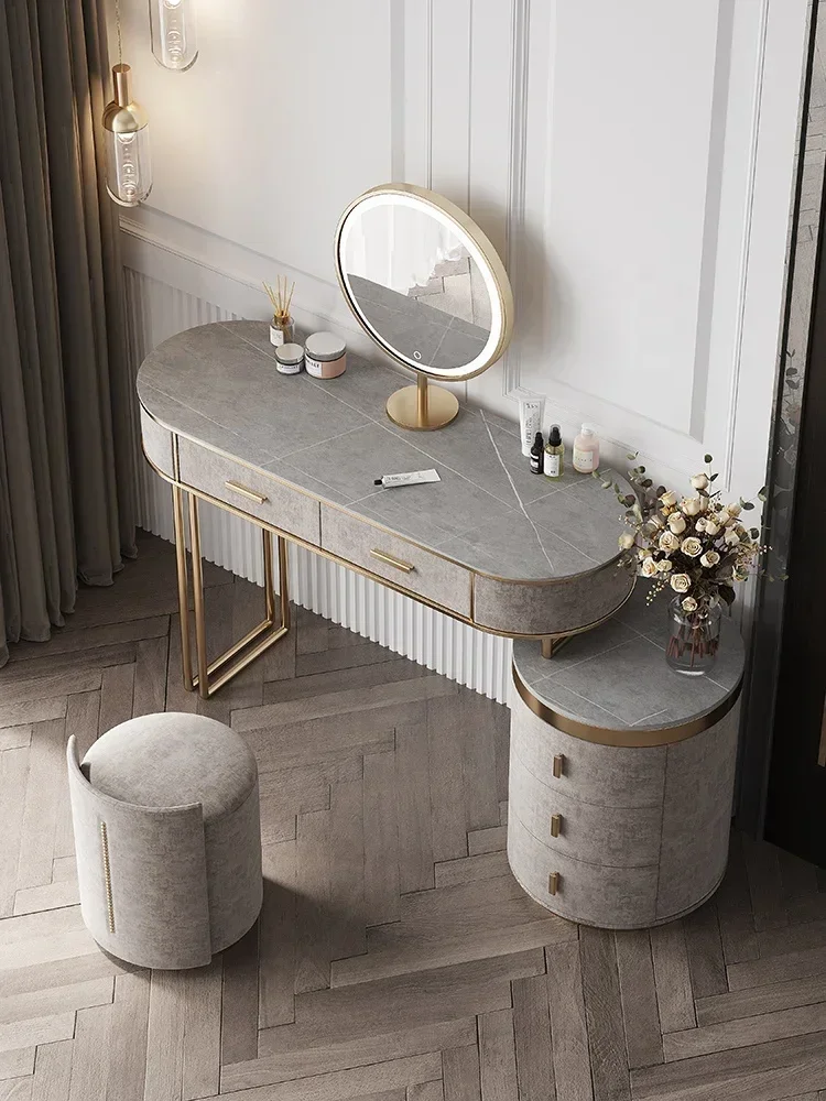 Bedroom Set European Furniture - đánh giá và giá Desk Vanity Setup