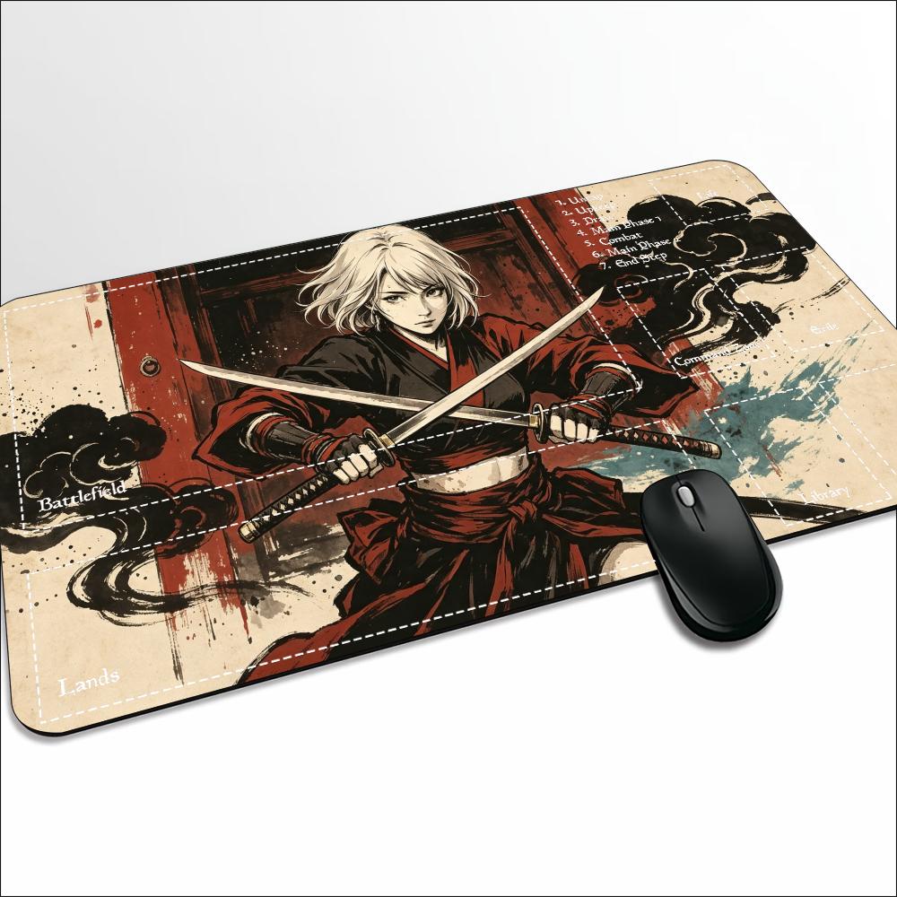 Vintage Ink Samurai AnimeGirl  - đánh giá và giá Desk Setup Trading