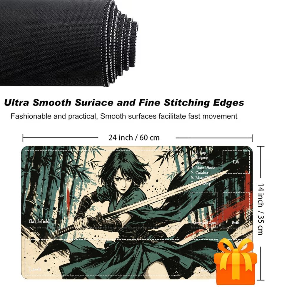 Vintage Ink Samurai AnimeGirl  - đánh giá và giá Desk Setup Trading