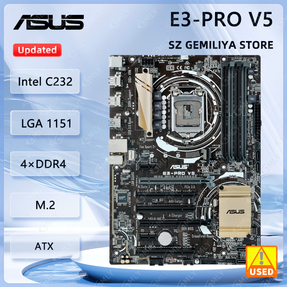 Asus E3-PRO V5 Motherboard LGA - đánh giá và giá Intel Cpu Core I7