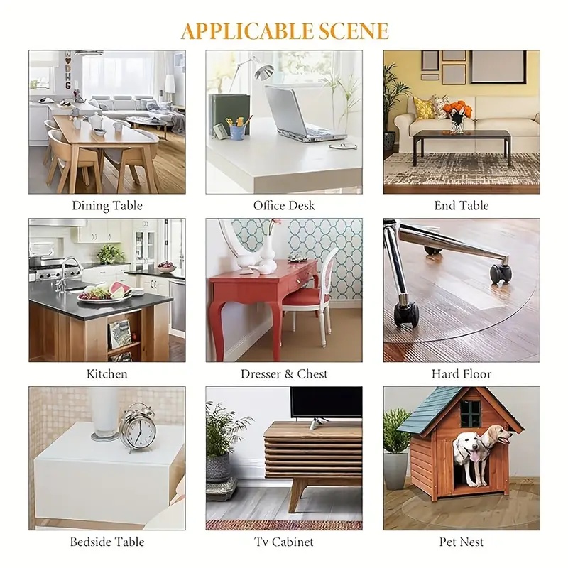 150cm Round PVC Table Protecto - đánh giá và giá Desk Setup Cozy