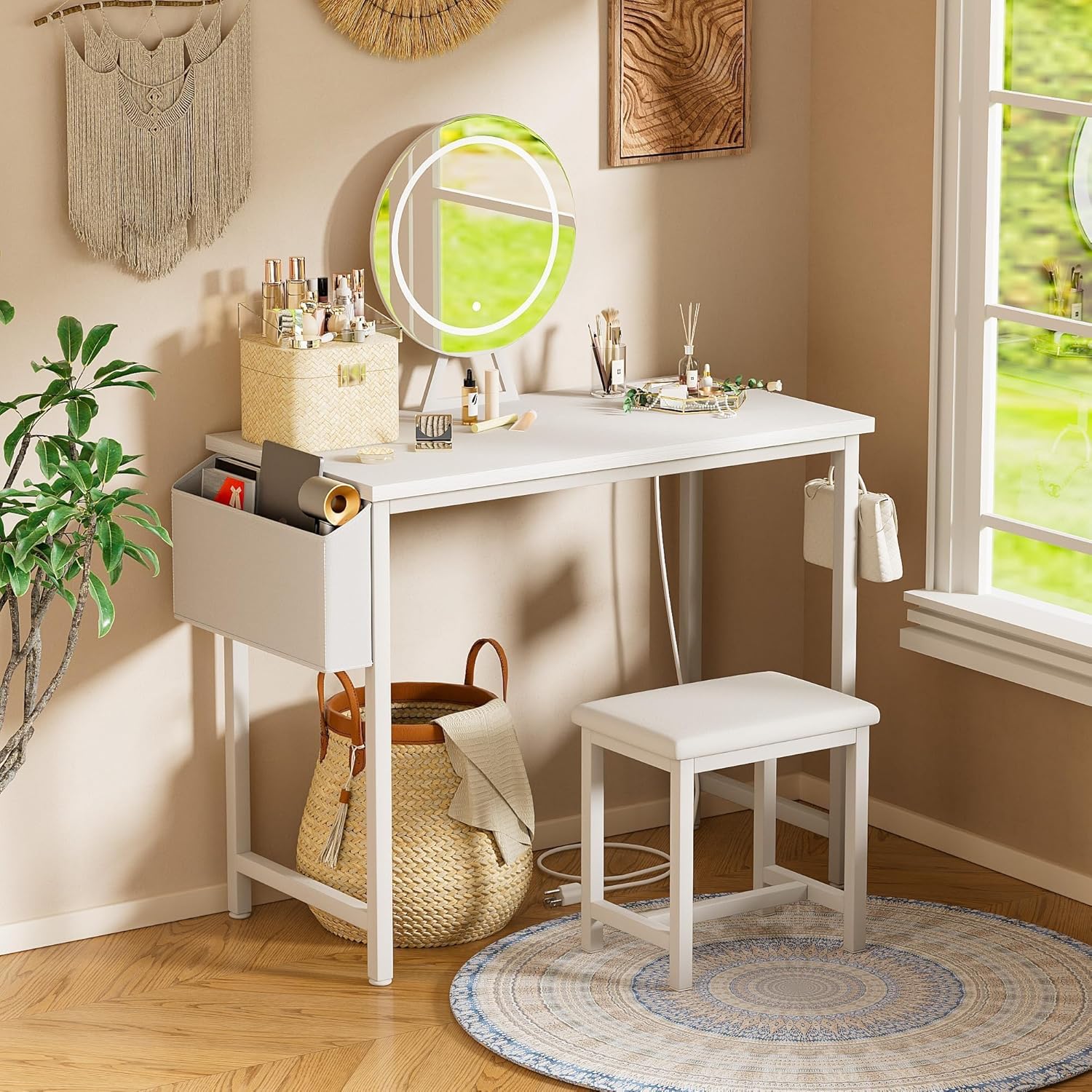 Modern Make Up Vanitys Desks S - đánh giá và giá Desk Vanity Setup