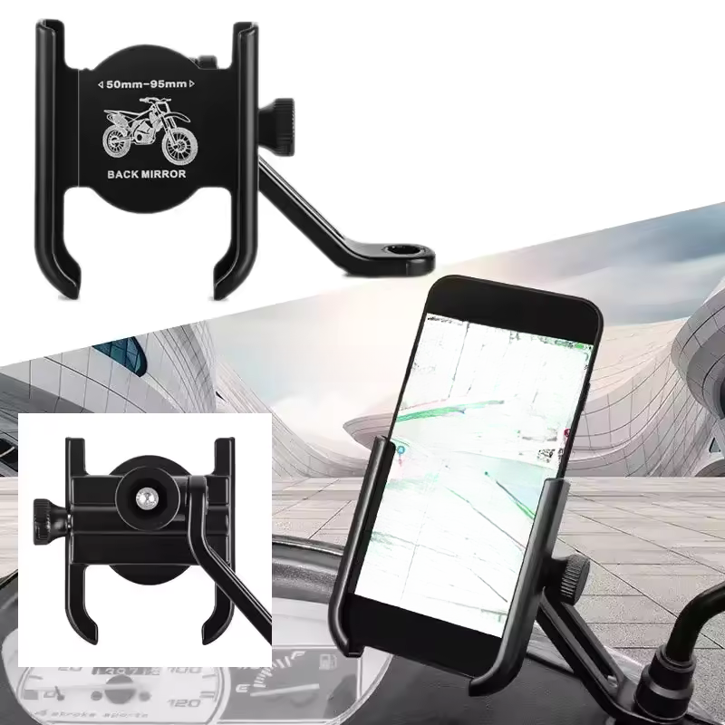Aluminum Alloy Motorcycle Bicy - đánh giá và giá Dual Phone Holder
