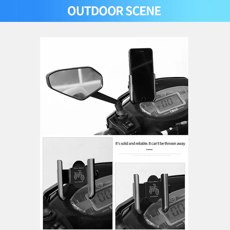 Aluminum Alloy Motorcycle Bicy - đánh giá và giá Dual Phone Holder