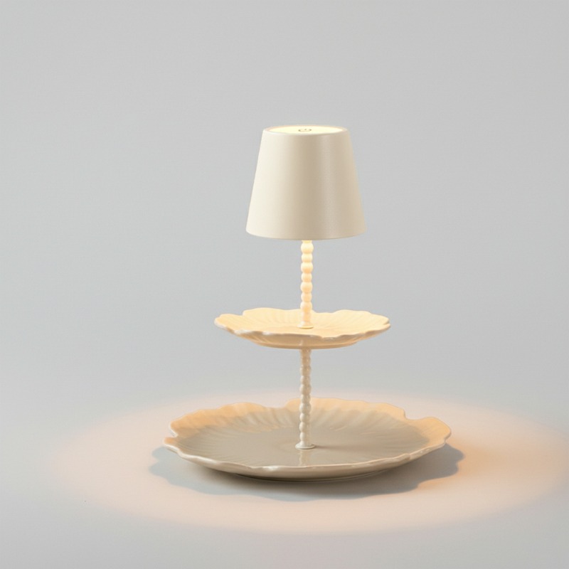 lat Panel Table Lamp Cream Whi - đánh giá và giá Desk Setup Modern