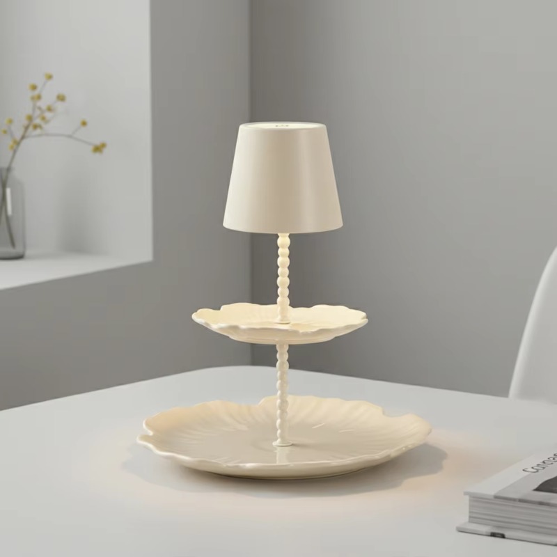 lat Panel Table Lamp Cream Whi - đánh giá và giá Desk Setup Modern