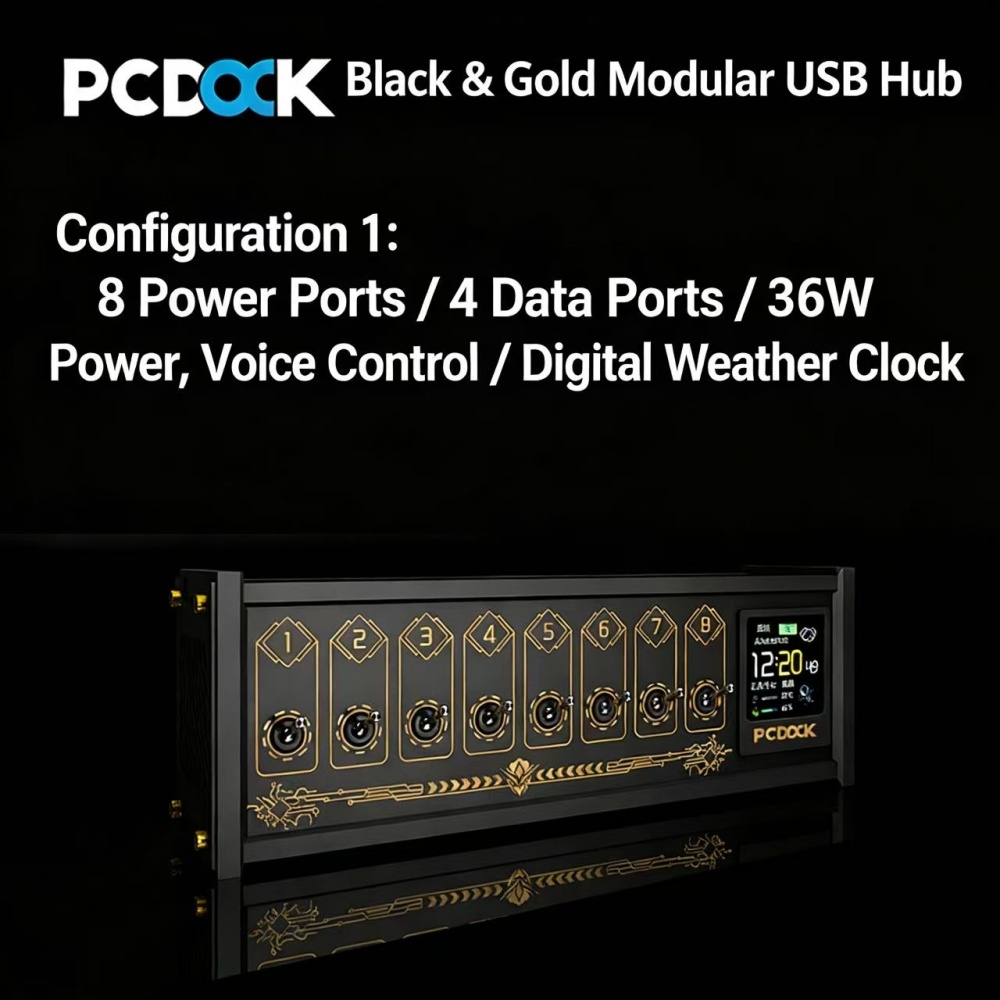 PCDOCK Block USB Desktop Power - đánh giá và giá Desk Setup Laptop