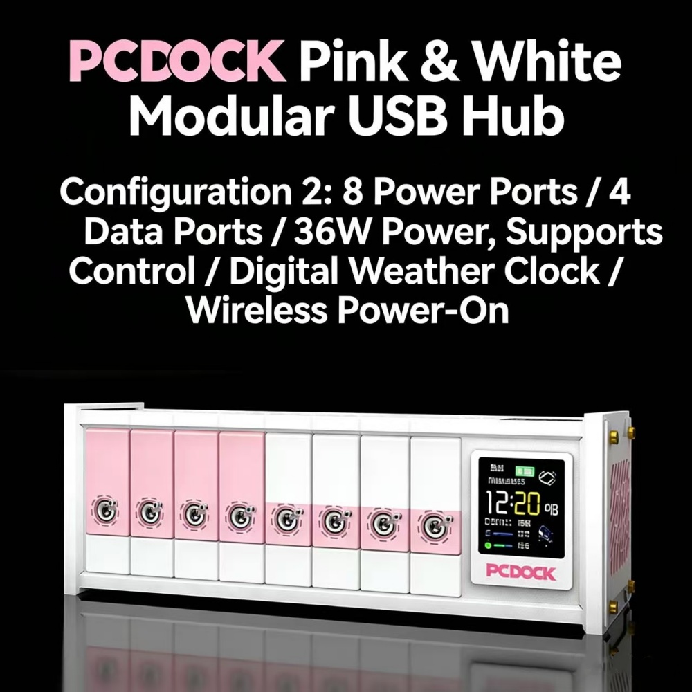 PCDOCK Block USB Desktop Power - đánh giá và giá Desk Setup Laptop