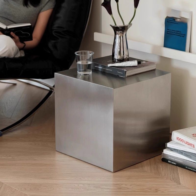 Italian Stainless Steel Side T - đánh giá và giá Desk Setup Modern