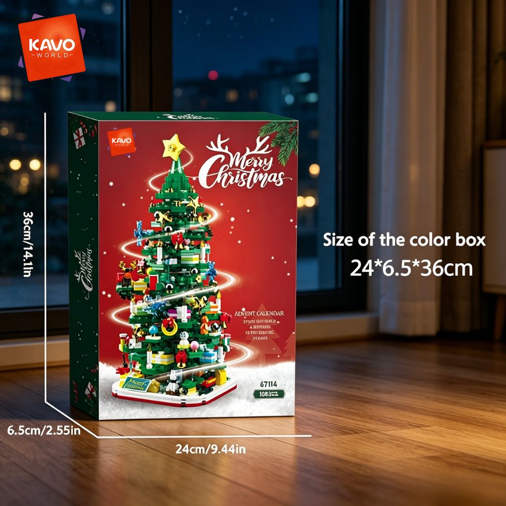 KAVOWORLD 1024pcs Christmas Tr - đánh giá và giá Desk Setup Options